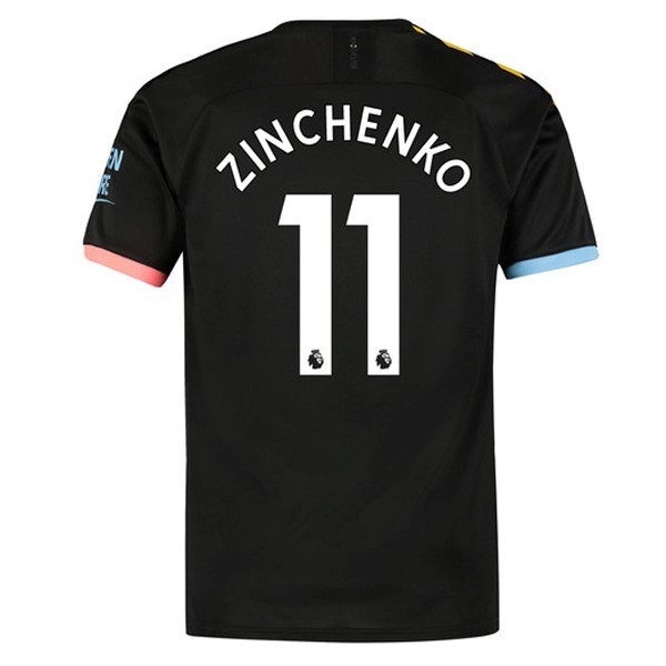 Camiseta Manchester City NO.11 Zinchenko Segunda equipación 2019-2020 Negro